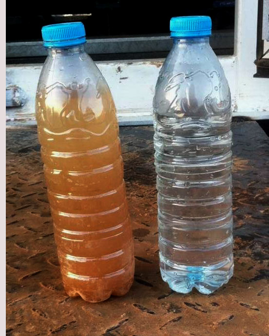 進(jìn)出水對比照片